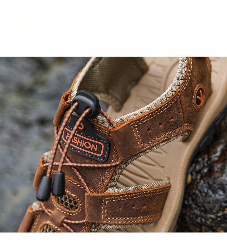 2025 Summer Baotou Beach Large Casual Shoes Fashion Lightweight Mens Non-slip Sandals_voghion.com